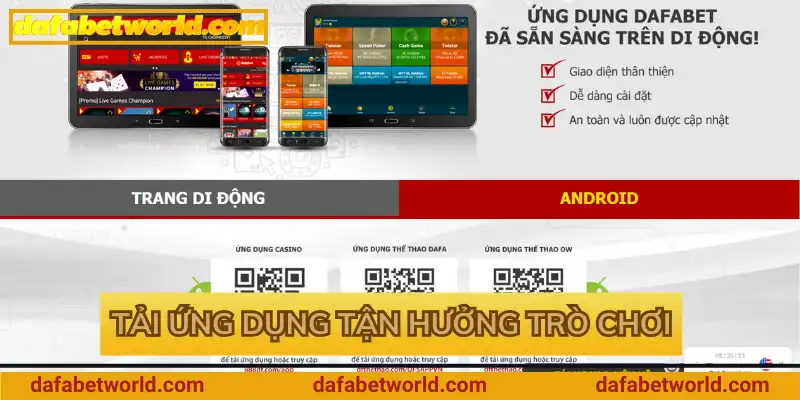 Tải ứng dụng tận hưởng trò chơi