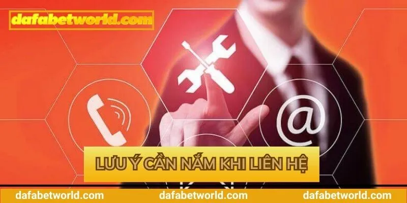 Chú ý cần nắm khi liên lạc cho sân chơi