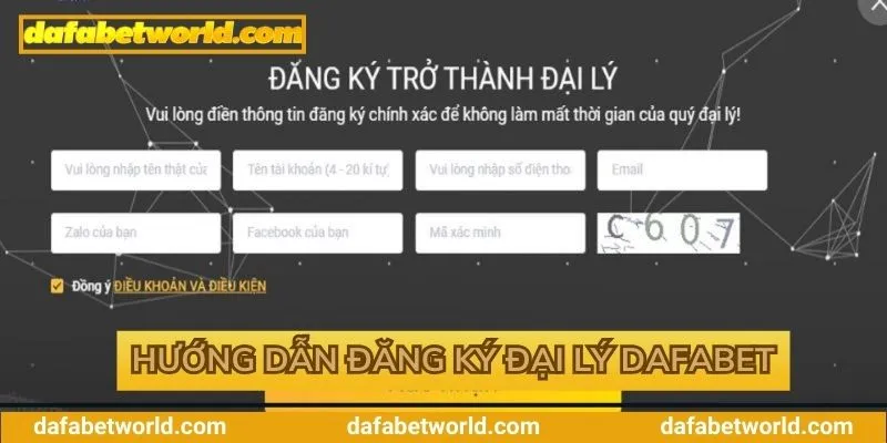 Từng bước đăng ký làm đối tác Dafabet 