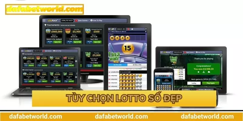 Tùy chọn chơi lotto tại nhà cái Dafabet